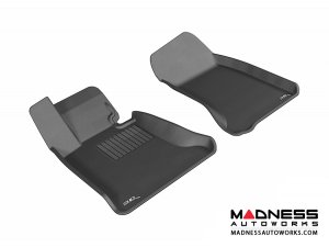 BMW 5 Series Floor Mats (Set of 2) - Front - Black by 3D MAXpider - E60 Sedan